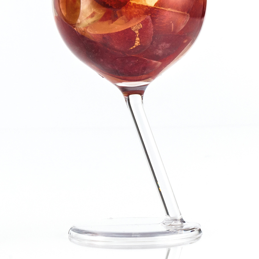 Műanyag borospohár közeli